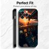 Aviation Aeroplane Pilot Cockpit Soft Phone Case for iPhone 16 16E 17 Air 15 Pro Max 14 Plus 13 Mini 11 12 7 Black Cover Back Sh