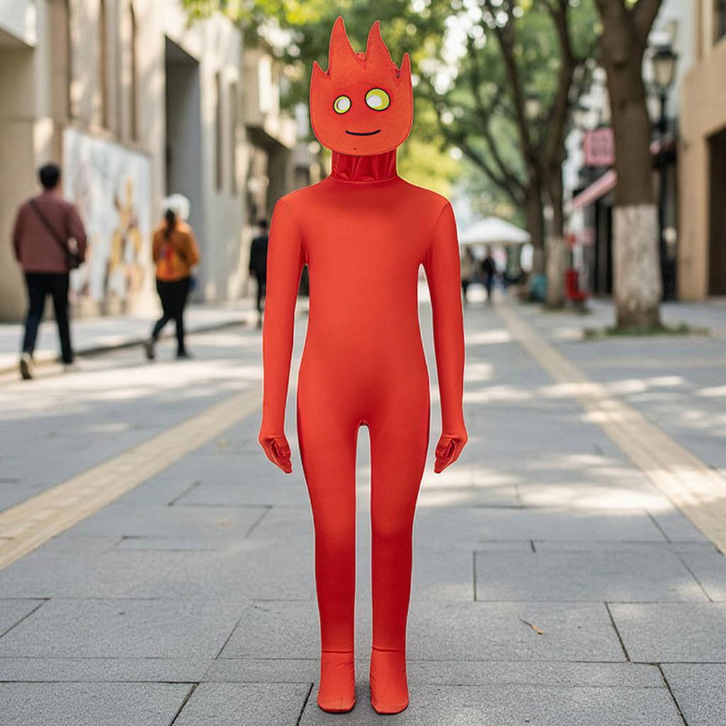 Fireboy And Watergirl Halloween Costume With Spandex For Childrens Cosplay Event