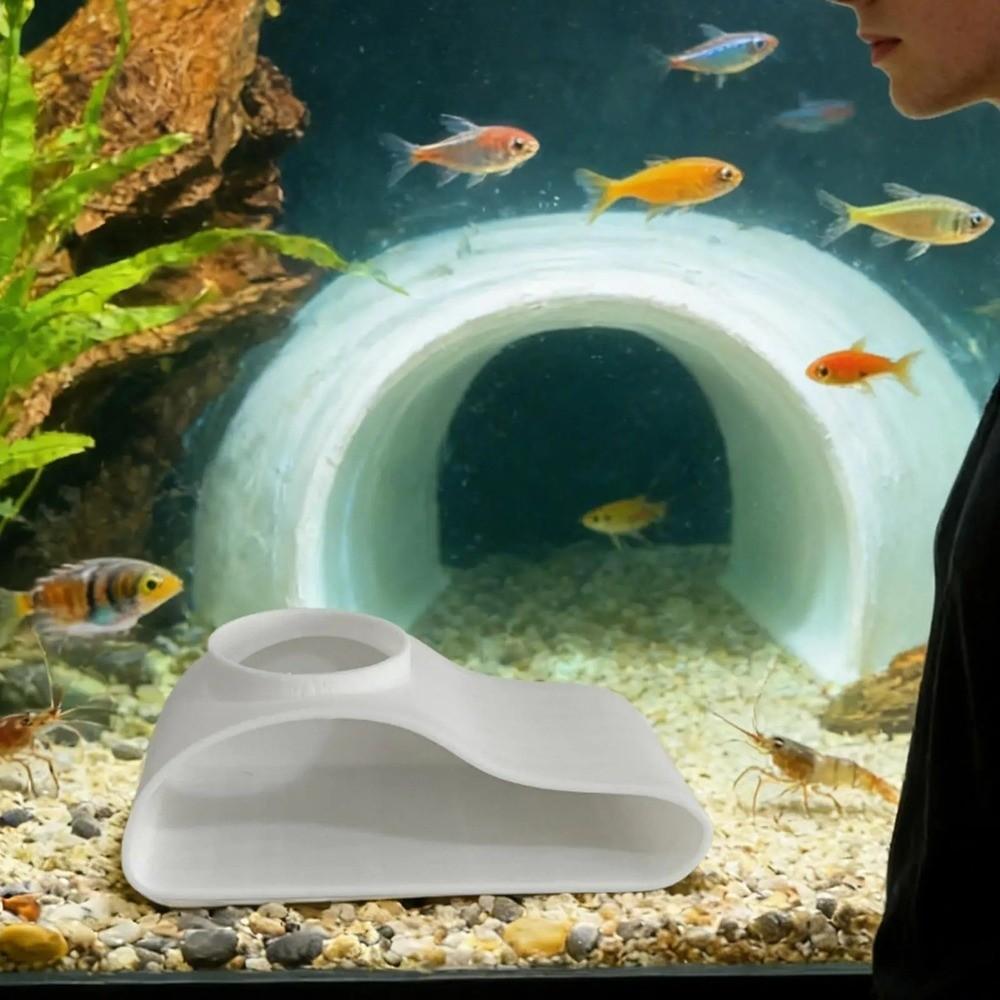 Single Hole Under Gravel Tunnel 3D Printing Shrimp Cave Aquarium Tunnel Cave  Fish Tank Decoration