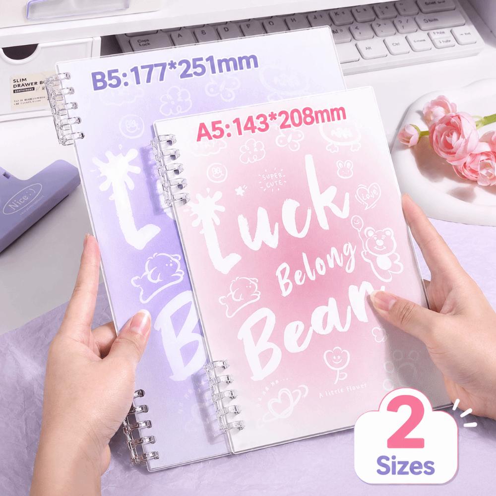 Gradient Color Binder Notebook A5/B5 Notepad Multi-functional Loose-leaf Notebook Studnets