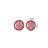 2x Red Carbon Fiber Car Inner Defogger Air Vent Sticker For Fiat 500 12 13 14 15