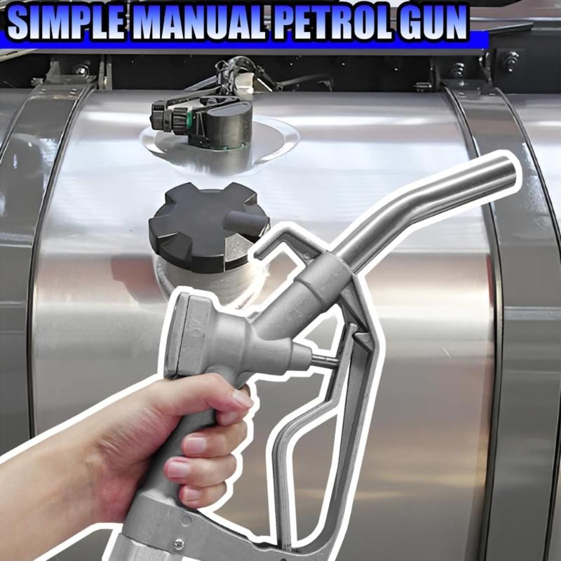 1In FNPT Fuels Nozzle With Hook And Swivels Fuels Nozzle Rotating Spouts For Gasolines Kerosene Manual Flow Control