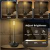 LED Metal Desk Light Touch Switch USB Charging Bedside Decorative Light Bar Atmosphere Creative Candle Desk Light Vintage Lamp(Grey)