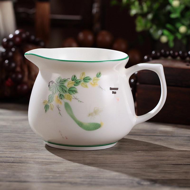 Tea Sea Blue & White Porcelain Gong Dao Bei: 250ml Spare Parts Milk Jug & Tea Separator Cold Pot.