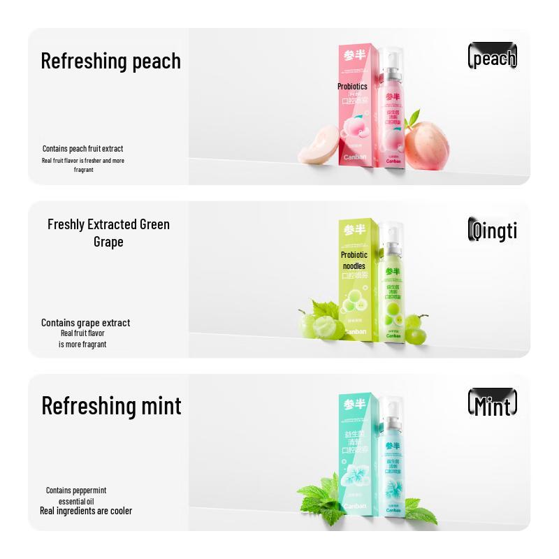 Semiblend Peach Fresh Breath Mouth Spray