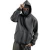 Men's Modern Zip-Up Hoodie with Face Cover for Casual Wear