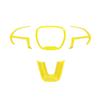Decoration Steering Abs Cover Wheel Ornament Sticker Fit For Dodge Challengerdodge Charger Dodge Durango 2015 Up Car Interior Accessories