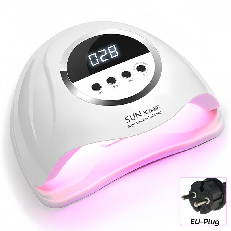 320W UV LED Lampa na nehty 72 LED diod Lampa na sušení gel laku s automatickým snímáním 4 časovače Profesionální sušička nehtů Nástroje pro manikúrní salon