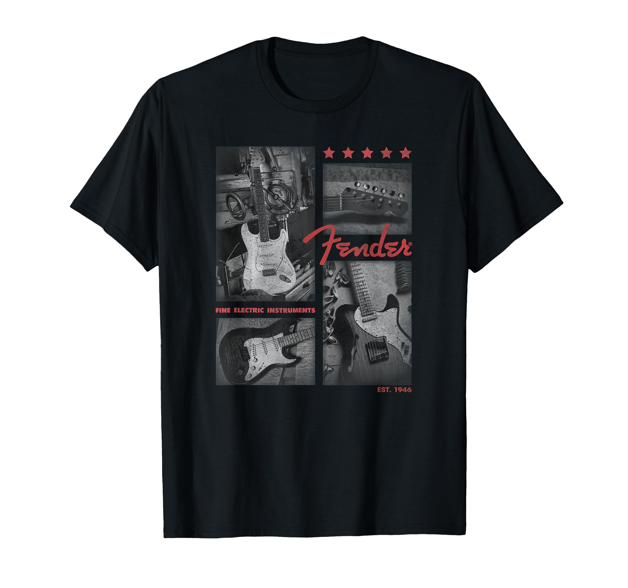 

Fender 1946 Electric Guitar Panels Est. T-shirt чёрный