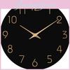 Non Modern Silent Ticking Wood Wall Clocks Battery Operated Home Office Decor