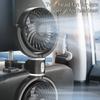 Portable ABS Vehicle USB Powered Fan with Double Head and Adjustable Speed for Long Road Trips Summer Efficient Cooling