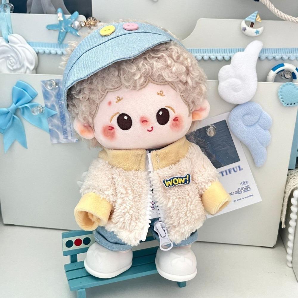 

1 set Strap Pants 20cm Cotton Doll Clothes Outfit Plush Doll Clothes 20cm Cotton Doll style 2
