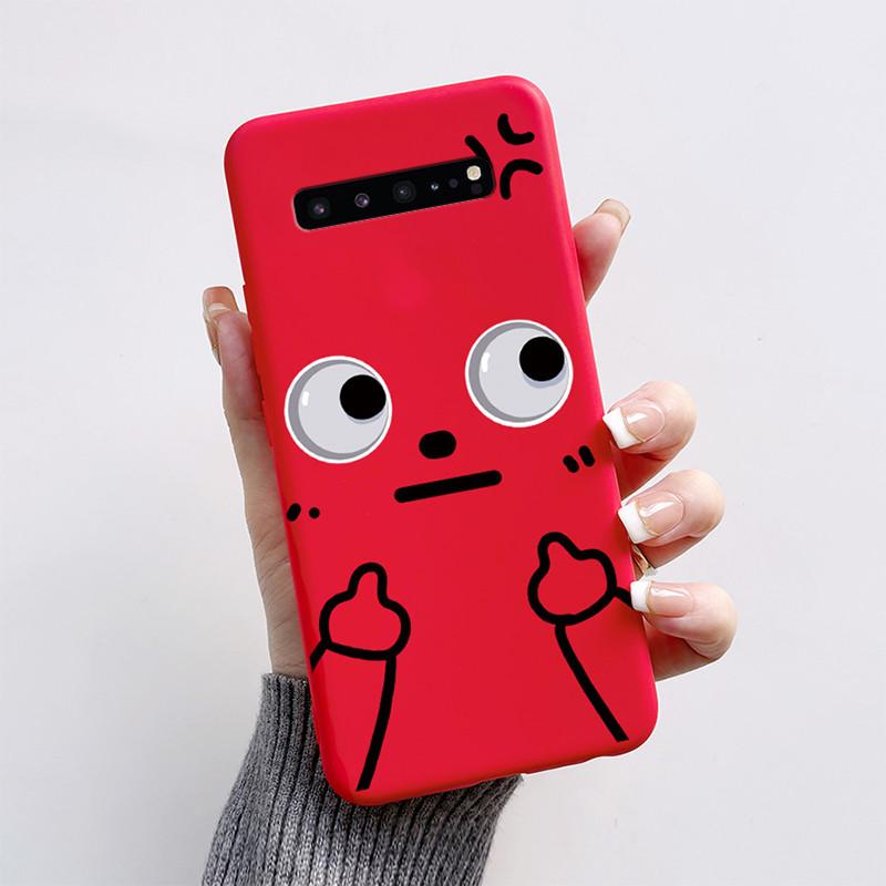 For Samsung S10 5G Case Cute Cartoon Soft Silicone Matte Slim Protective Phone Cover For Samsung Galaxy S10 5G G977N Case Coque