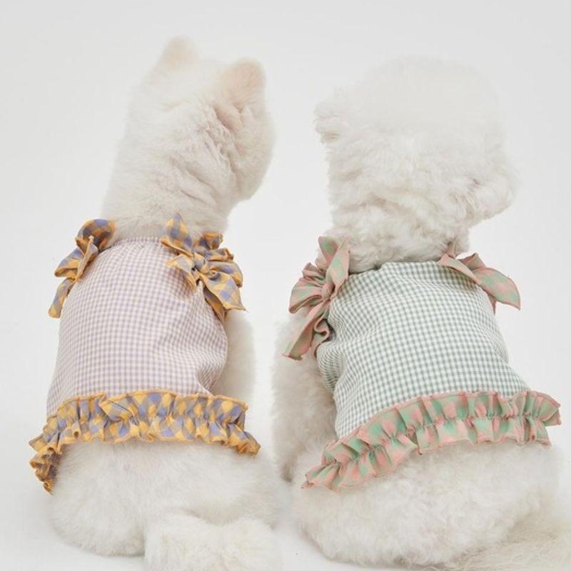 MIMINKO Check Frill Ribbon Blouse [DW4MB0050]