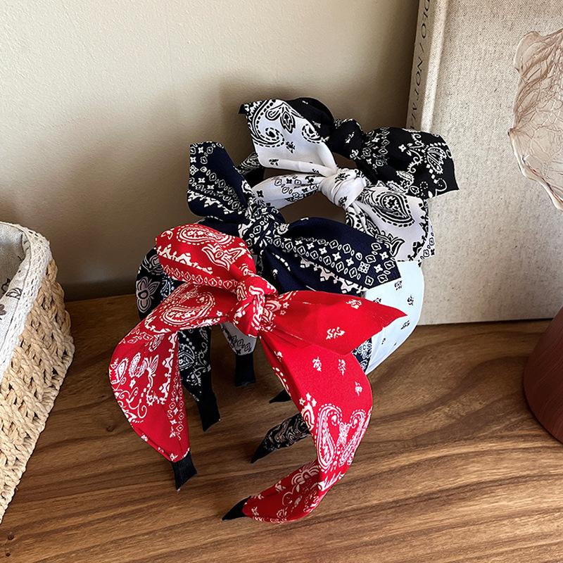 Women'S Cashew Flower Bow Hair Clip Hair Band High-End And Elegant  Headwear Accessories