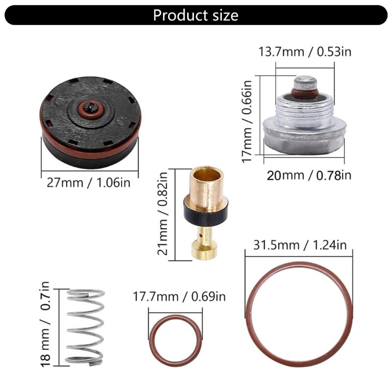 Compressor Pressure Regulator Repair Set Replacement Parts N008792 for D55155 D55168 D55684 1WC94 C002 C006