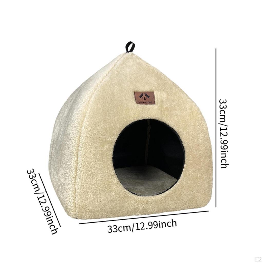 Katzenhöhlenbett, Indoor Kätzchennest Zwingerhütte, Weiches Niedliches Warmes Winternest, Tragbares Haustierbett