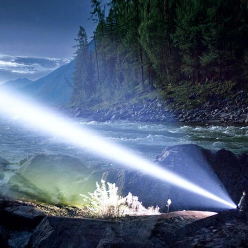 Multifunctional P50 Flashlight with Zoom, Strong Light, Telescopic Focus, Multifunctional Hole Exploration Patrol Keychain TYPE-C Charging