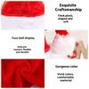 Christmas Decoration Supplies, High-end Christmas Short Plush Hat, Christmas Supplies Adult Christmas Hat Party Dress-up