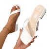 Mode 2025 Damen Frühling Sommer Lässige Mode Sandalen Eckige Zehenpartie Niedriger Absatz Schuhe Eckiger Absatz Schuhe Rutschfeste Outdoor-Slipper