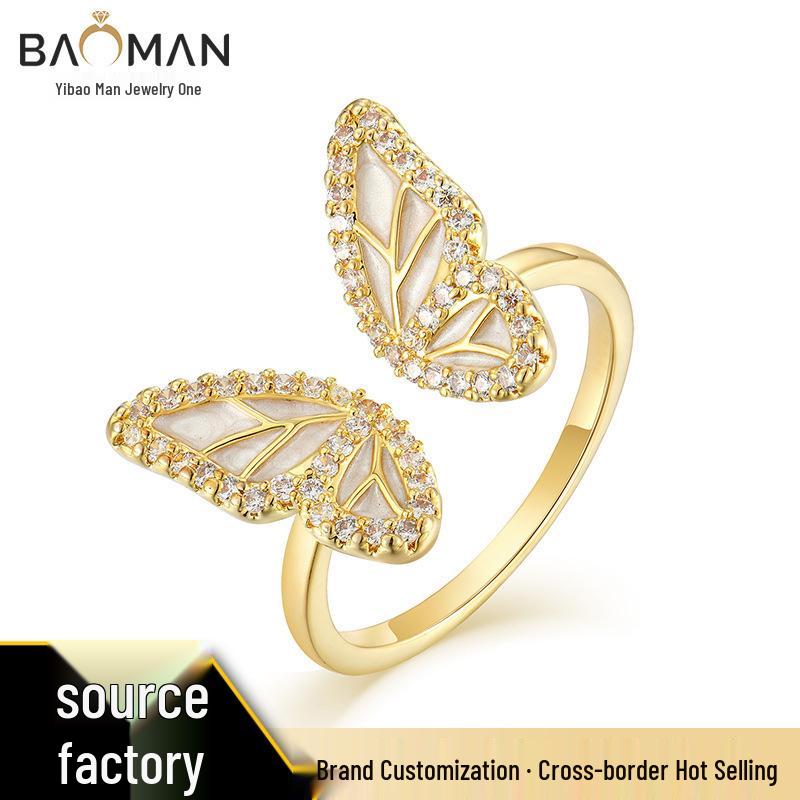S925 Sterling Silver Butterfly Ring - Unique Hepburn Style Bow Design for Women