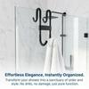 5Pcs Heavy-Duty Shower Door Hook Strong Hold Hanging Hook Door Accessory Storage Hanger  Door