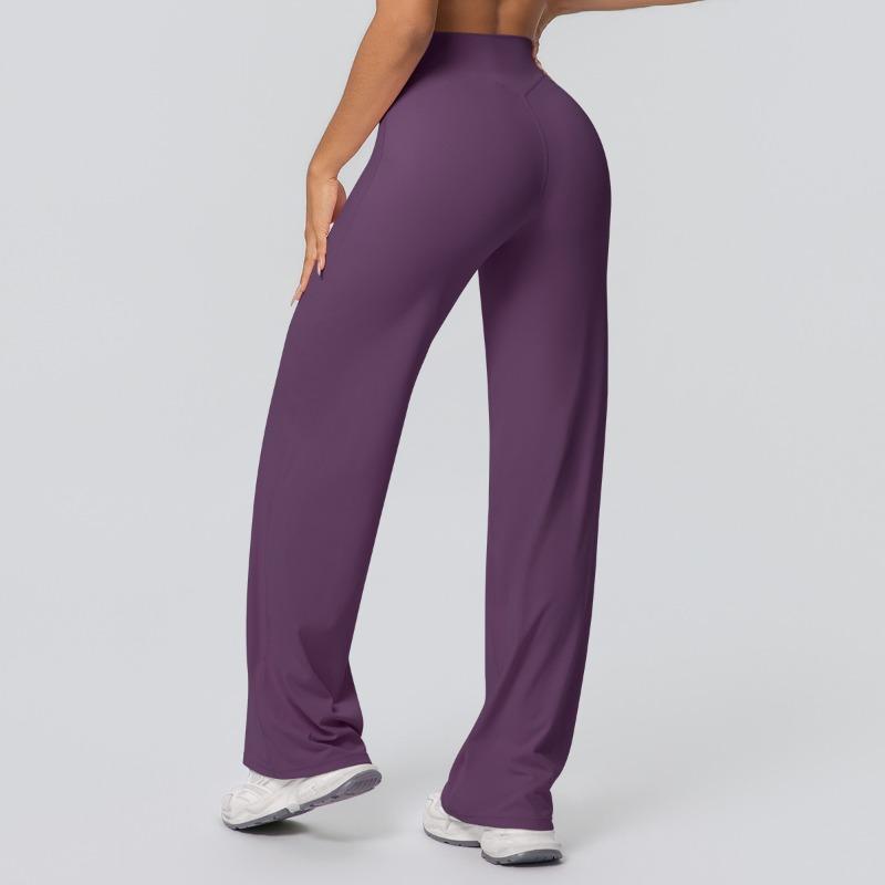 Yoga pants Thin skin-friendly high-waisted straight-leg pants Loose and thin yoga clothes Sports outdoor fitness clothes