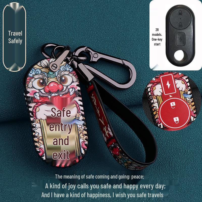 Deep Far 009 Electric Vehicle Key Bag for Luyuan Guochao E-Bike Remote