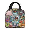 Custom Cupheads Resuable Lunch Box Women Men Leakproof Shooting Game Cooler Thermal Food Insulated Lunch Bag Office Work