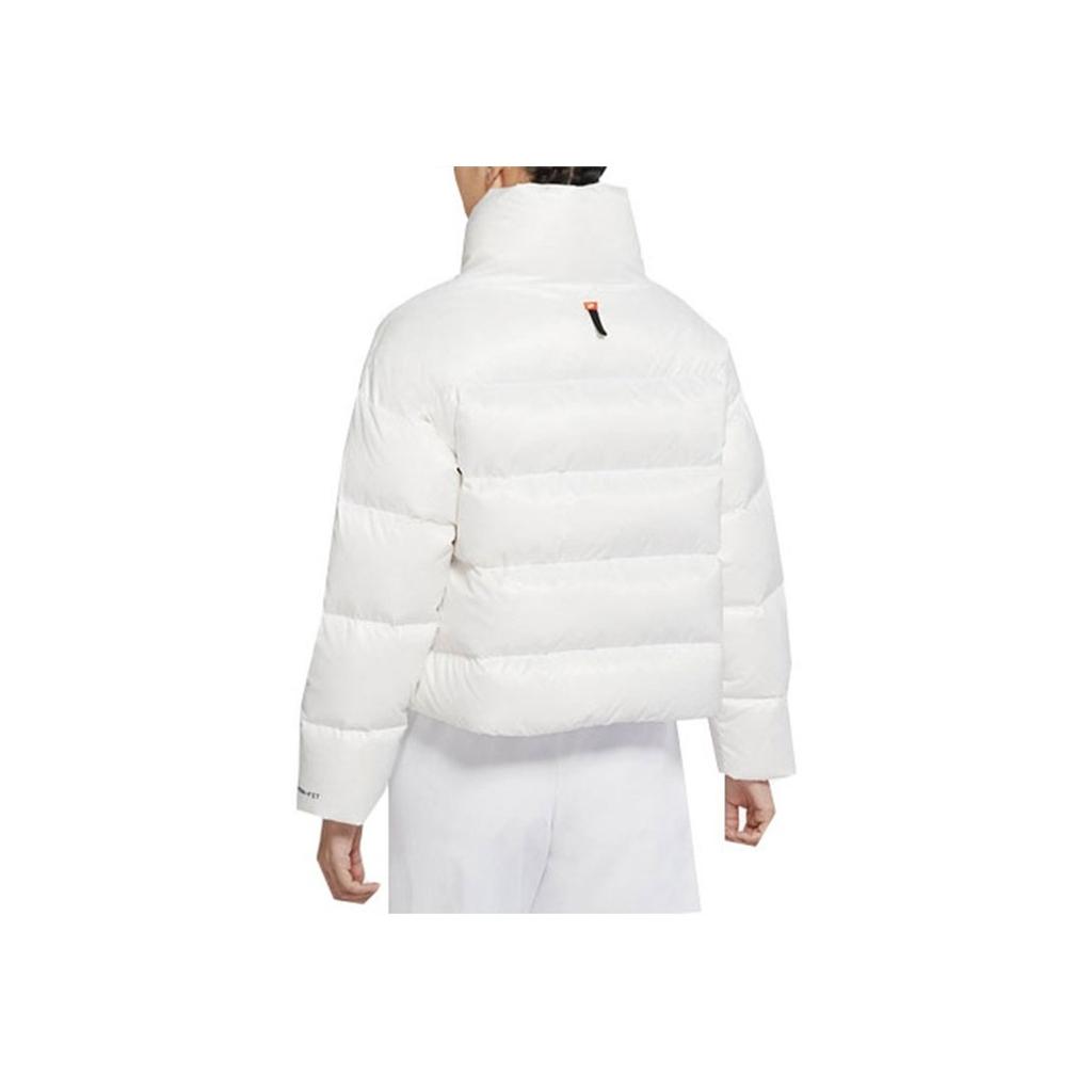 Nike Solid Color Straight Long Sleeve Down Jacket Women Outerwear White DH4080-100