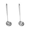 304 stainless steel hollow handle elegant soup shell colander sanded large spoon hot pot spoon kitchen gadget gift