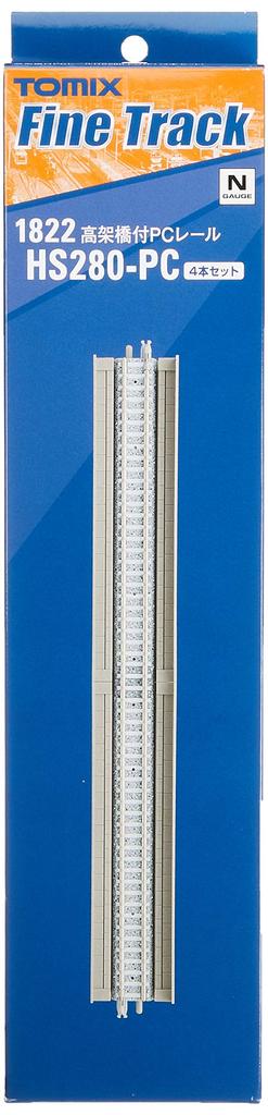 TOMIX N Gauge PC Rail with Viaduct HS280-PC F Set of 4 1822 Railway Model Supplies