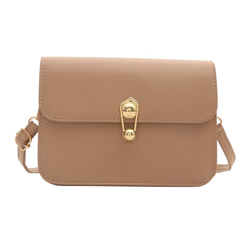 Summer new niche retro versatile small square bag large capacity texture casual messenger women's shoulder bag
