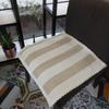 Seat Cushion Lace-up Thick Fabric Four Seasons Seat Cushion Summer Cotton Linen Office Student Dining Chair Stool Cushion