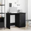 Desk with Storage Black Oak Effect 100 x 50 x 76 cm