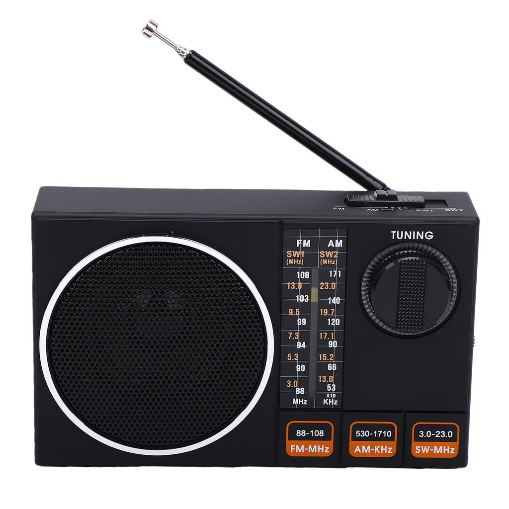 Portable Radio FM AM SW Full Band USB Charging Multifunctional with Stretchable Antenna