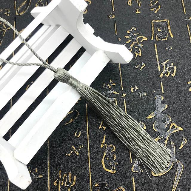 10~80Pcs Bookmark Tassels Fringe Brush Handmade Soft Craft Mini Tassels with Loops for DIY Crafts Jewelry Making Accessories