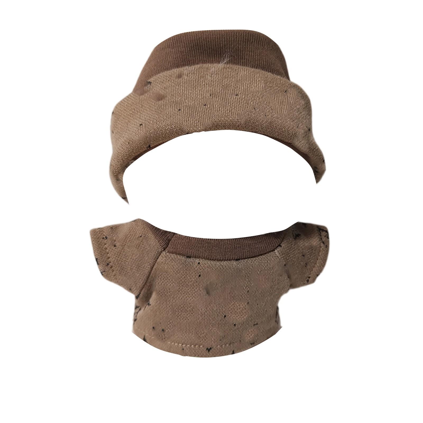 

Одяг для немовлят першого та другого покоління Лялька 17 см Сидячий Вечірній одяг Аксесуари Комбінезон One Size кавовий