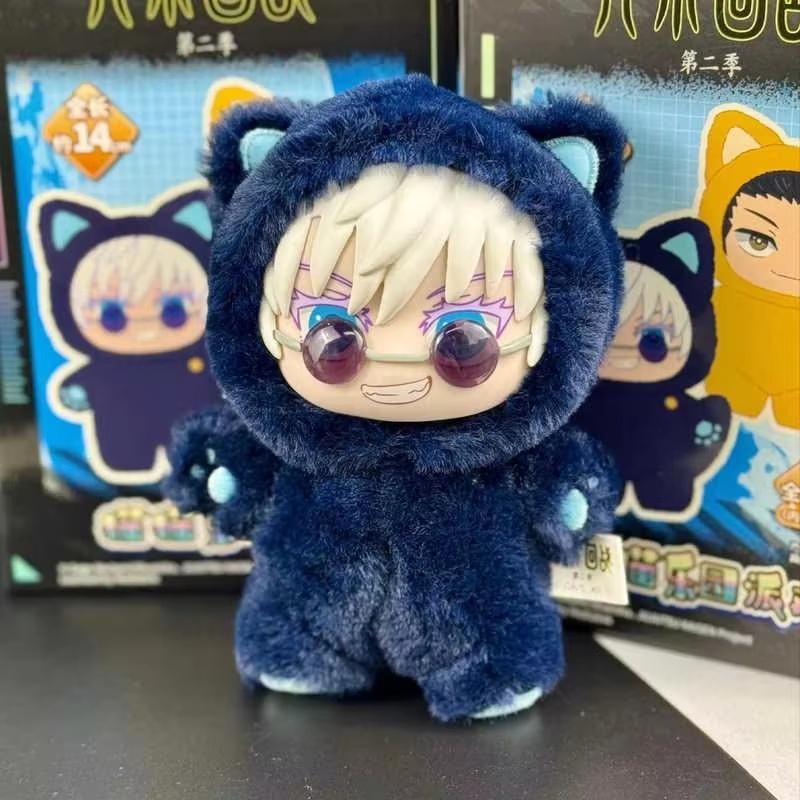 Autentic Kawaii Jujutsu Kaisen 2 Urechi de Pisică Jucărie Anime Cutie Oarbă Serie Drăguță Trendy Colecționabil Decor Misterios Cameră Cadou Pentru Festivaluri