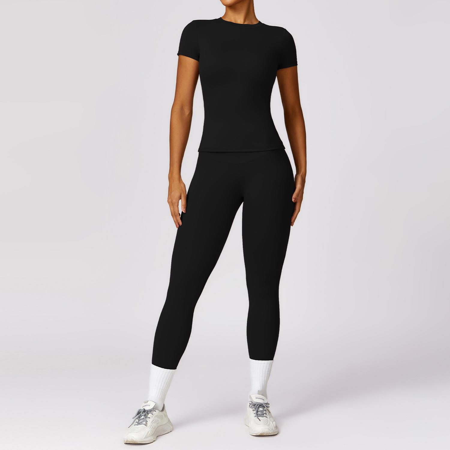 

Women s Quick-Dry Zipper Long Sleeve Yoga & Running Set Medium