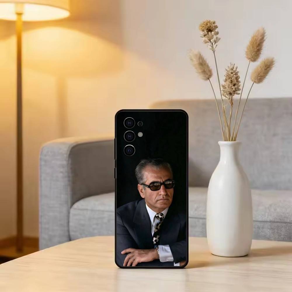 King M-Mohammad Reza Shah Pahlavi Phone Case For Samsung S25,S24,S21,S22,S23,S30,Ultra,S20,Plus,Fe,Lite,Note,10,Black Cover