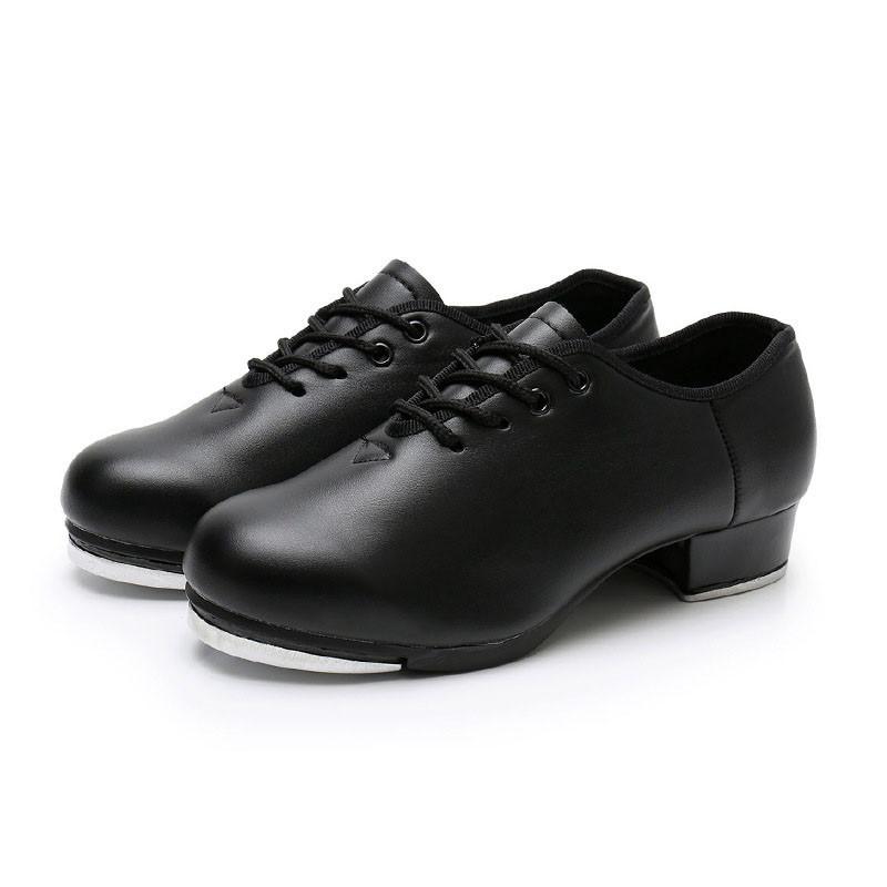 Imitation Leather Women MenTap Dance Shoes Beginner Children's Tap Shoes