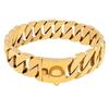 Cadenas de Metal Fuertes para Perros de 32 mm de Ancho Collares Acero Inoxidable Ahogador para Perros Pitbull Collar Dorado para Perros Grandes