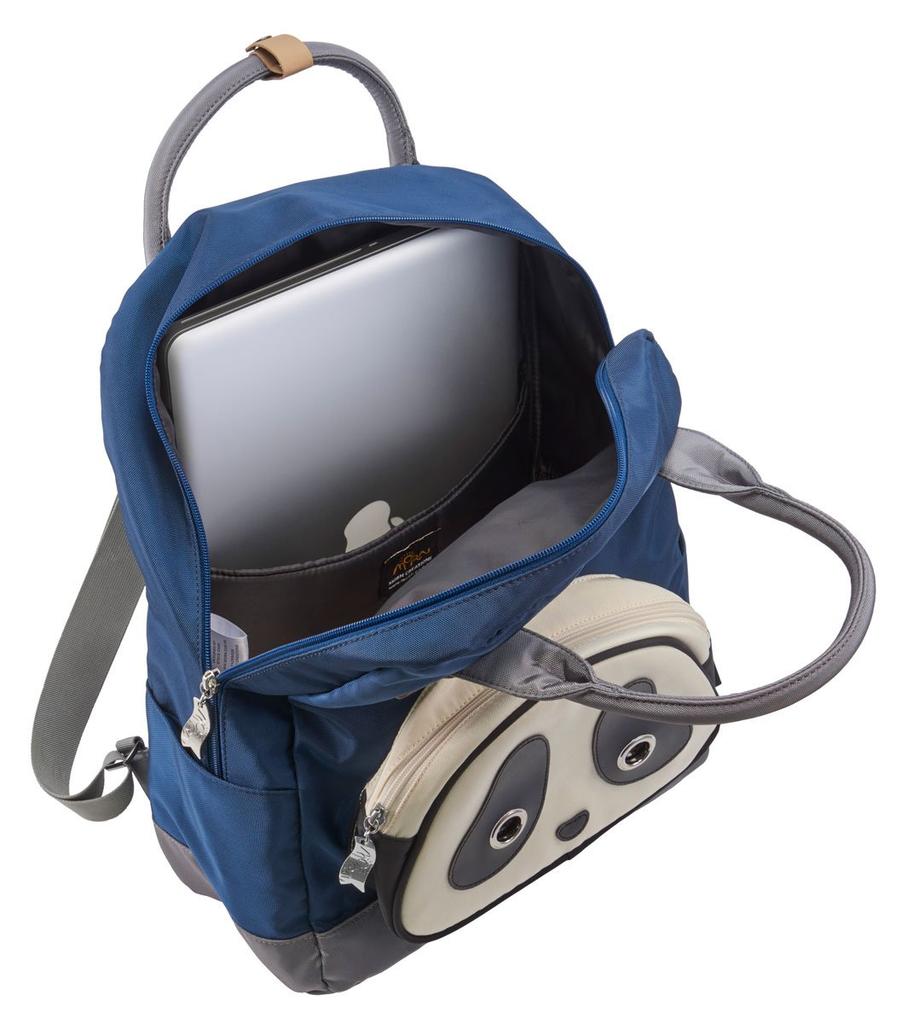 MORN CREATIONS School Bag Panda MORN CREATIONS School Bag Student Bag Backpack Panda Large Navy