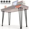 VEVOR Hairpin Table Legs 50.8 Cm Black Set of 4 Desk Legs Each 99.8 Kg Capacity Hairpin Desk Legs 3 Rods for Bench Desk Dining End Table Chairs