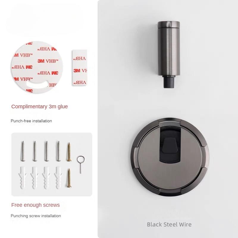 Fără perforare ușă cu aspirație pentru dormitor ușă anti-coliziune Accesorii pentru mobilier pentru baie Opritor ușă Golden Room Fixator cu aspirație