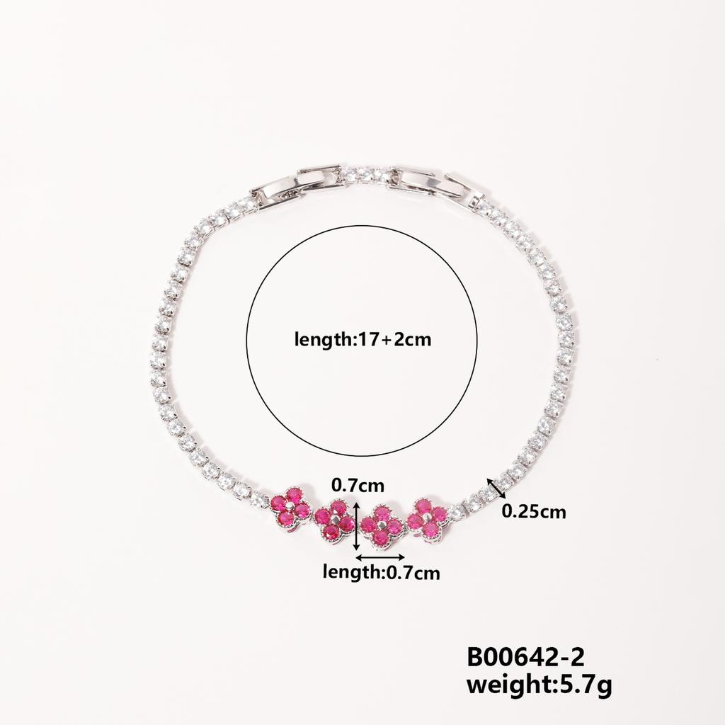 Fashion Personality Four-Leaf Clover Bracelet Trend Hip-Hop Niche Strings Women's Exquisite Bracelet Hand Jewellery