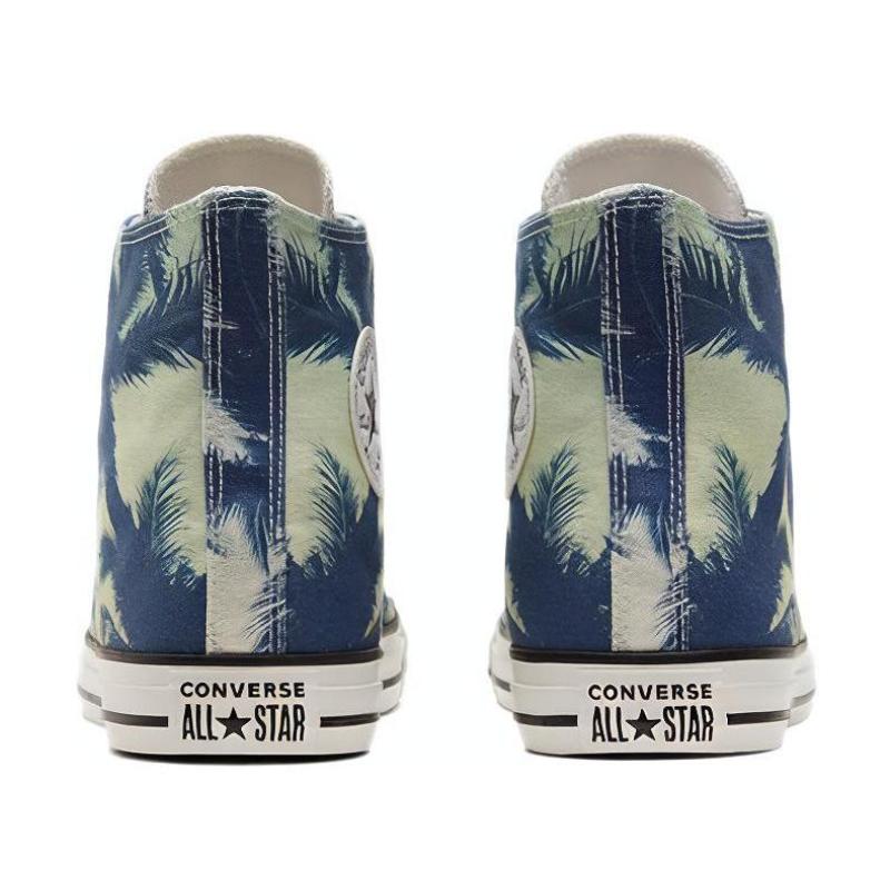 Converse Chuck Taylor All Star Comfortable & Versatile Print High-Top Espadrilles Unisex Blue