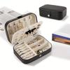 1pc Jewelry Storage Box, Large Capacity 2-layer Jewelry Box, Desktop Jewelry Storage Box with Lock LG-Q127