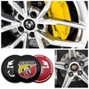 4pcs 56mm Wheel Center Hub Cap Emblem Badge Stickers Car Stying for  Abarth 124 500 Grande Punto Spider 500C 595C 695C Evo